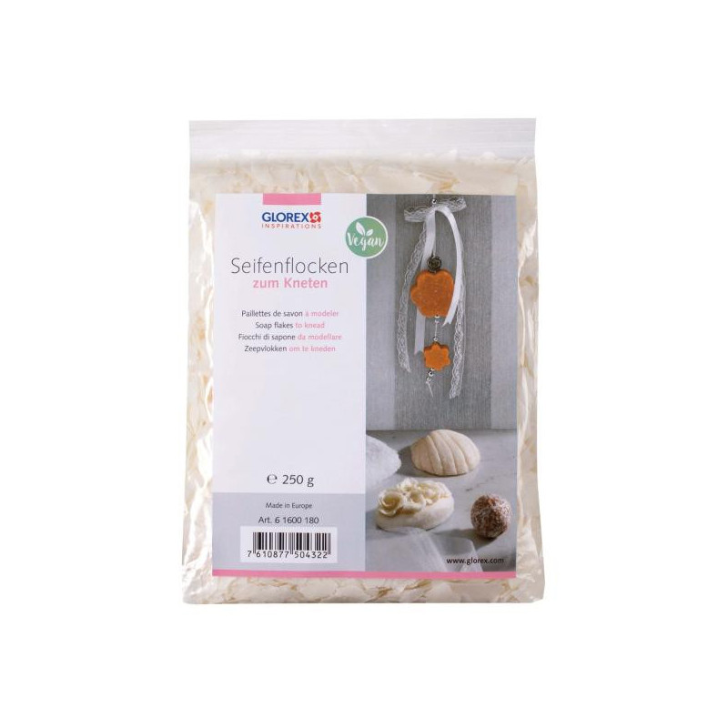 Zeepvlokken om te kneden wit 250g