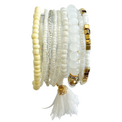 Armband DIY set, wit