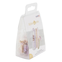 Armband DIY set, roze-lila