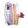 Armband DIY set, roze-lila