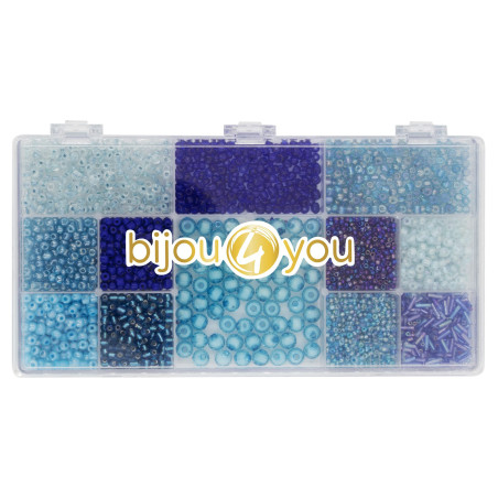 Kralen-set blauwe tinten