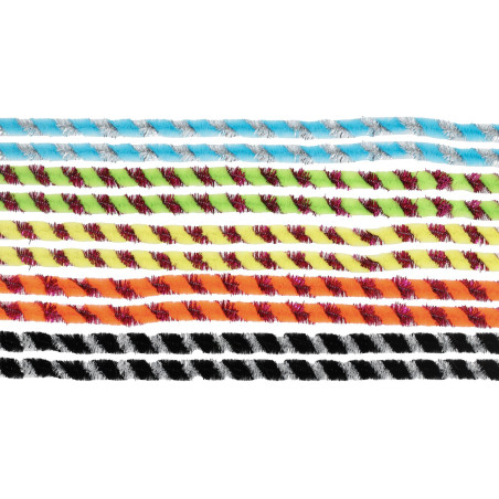 Chenilledraad gedraaid div. kleuren