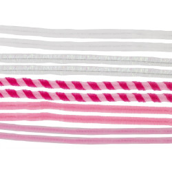 Chenilledraad roze mix