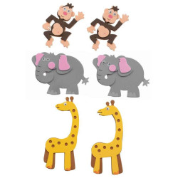 Hobbyrubber-stickers Afrika 1