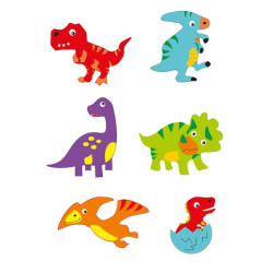Hobbyrubber-stickers Dino's