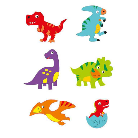 Hobbyrubber-stickers Dino's