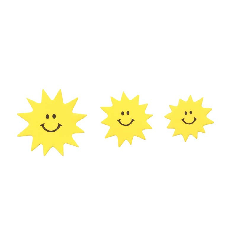 Hobbyrubber-stickers Zon maan sterren