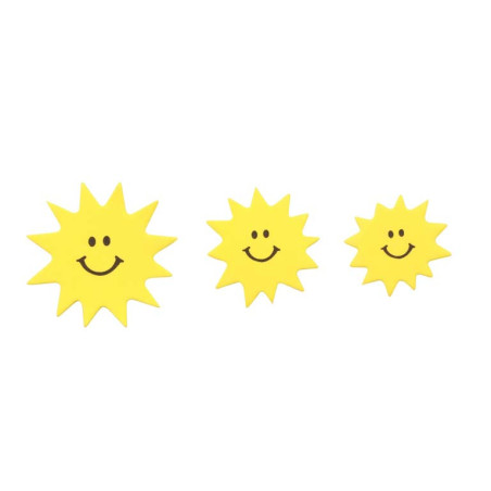 Hobbyrubber-stickers Zon maan sterren