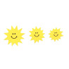 Hobbyrubber-stickers Zon maan sterren