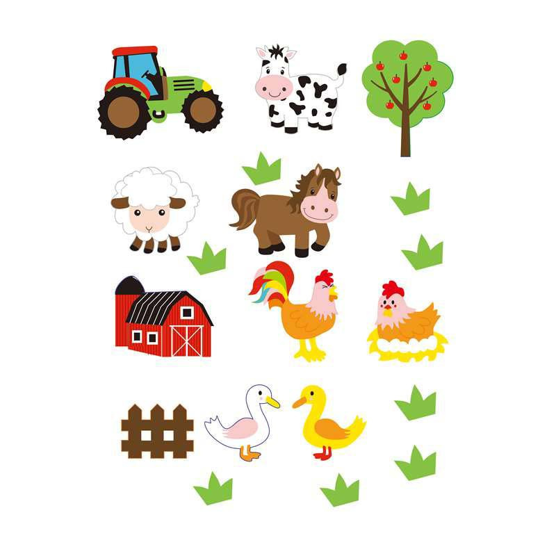 Hobbyrubber-stickers Boederij