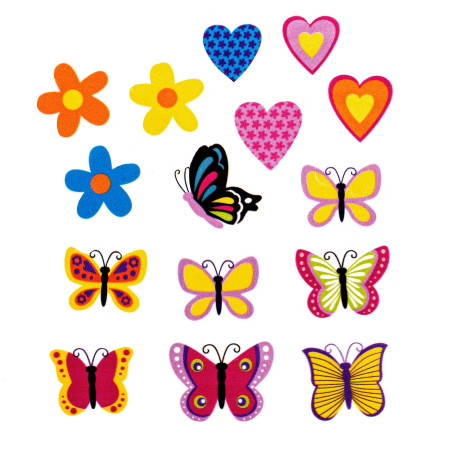 Hobbyrubber-stickers Vlinders