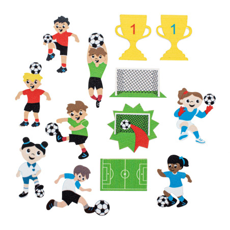 Hobbyrubber-stickers Voetbal