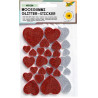 Hobbyrubber-stickers glitter harten