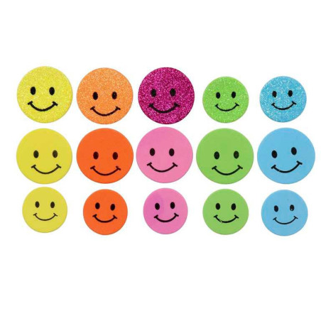 Hobbyrubber-stickers smileys