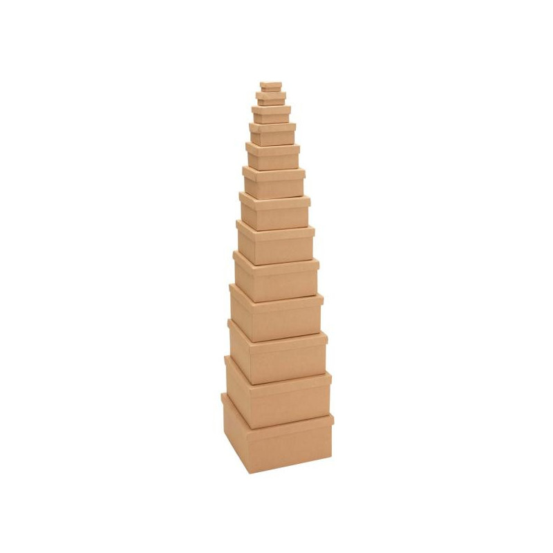 Set vierkanten boxen 12dlg FSC®