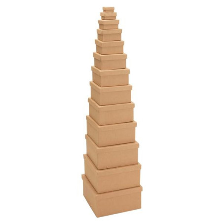 Set vierkanten boxen 12dlg FSC®