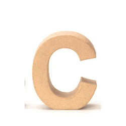 Papiermaché letter C