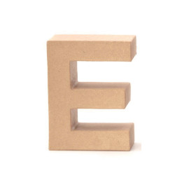 Papiermaché letter E
