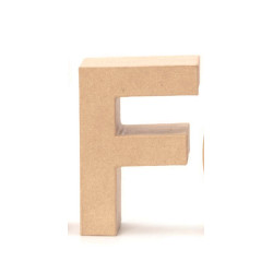 Papiermaché letter F