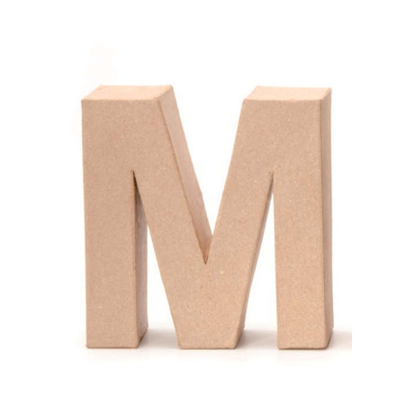 Papiermaché letter M