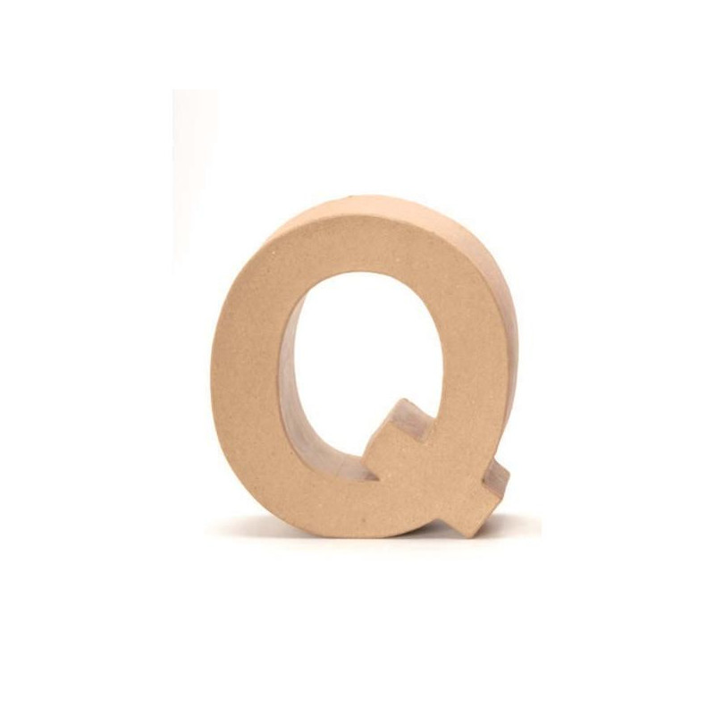 Papiermaché letter Q