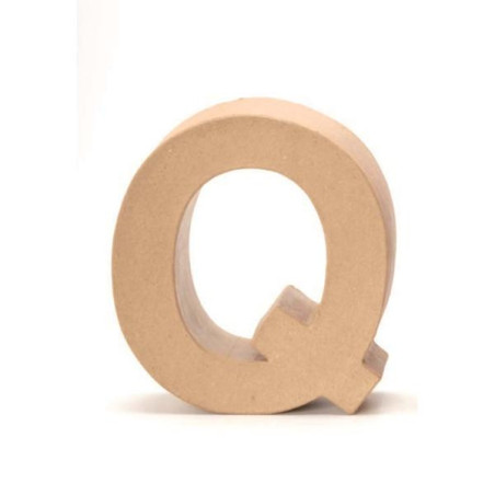 Papiermaché letter Q