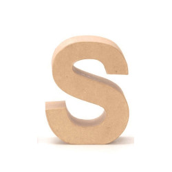 Papiermaché letter S
