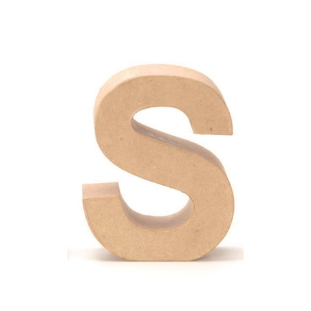 Papiermaché letter S