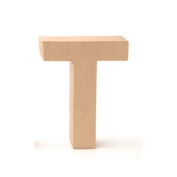 Papiermaché letter T