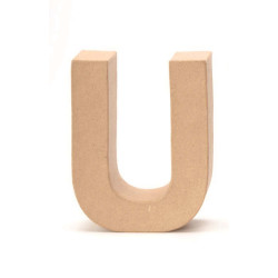 Papiermaché letter U