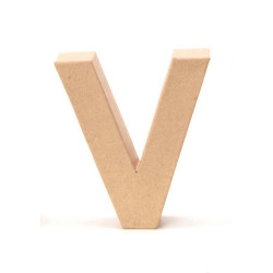 Papiermaché letter V