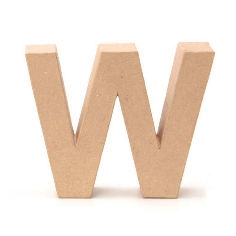 Papiermaché letter W