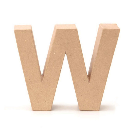 Papiermaché letter W