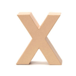 Papiermaché letter X