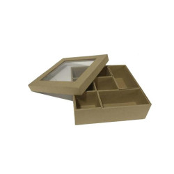 Doos met vakken165x165x50mm FSC®