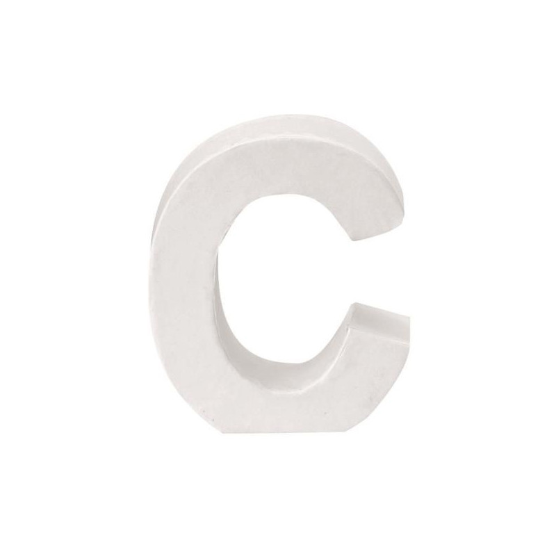 Papiermaché letter C