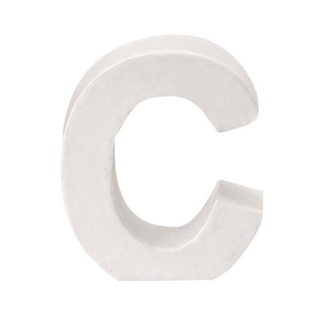 Papiermaché letter C
