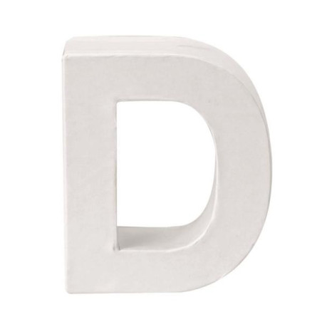 Papiermaché letter D