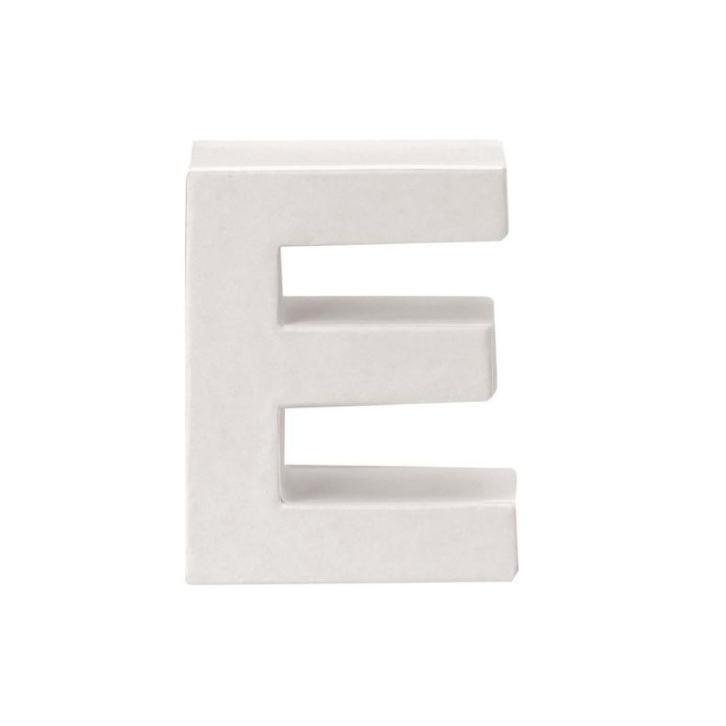 Papiermaché letter E