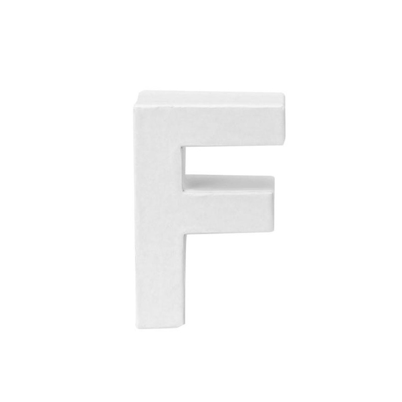 Papiermaché letter F