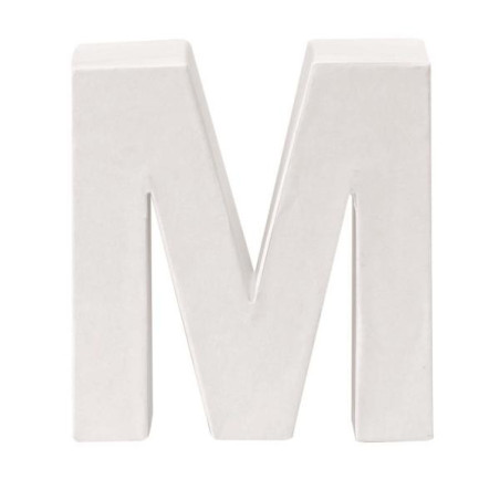 Papiermaché letter M