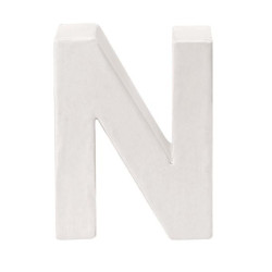 Papiermaché letter N