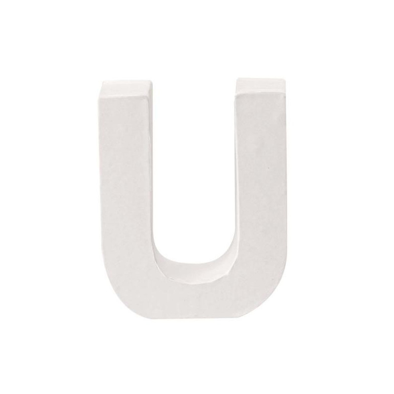 Papiermaché letter U