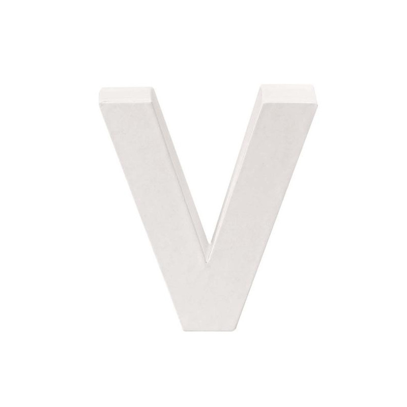 Papiermaché letter V