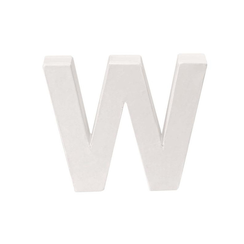 Papiermaché letter W