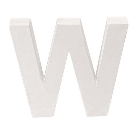 Papiermaché letter W