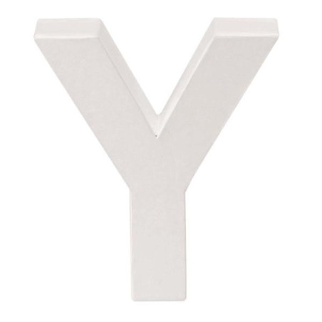 Papiermaché letter Y