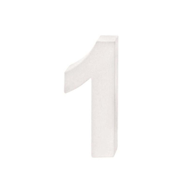 Papiermaché cijfer 1