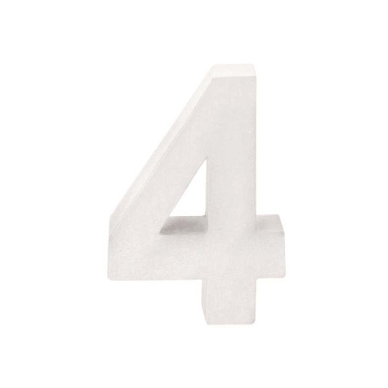 Papiermaché cijfer 4