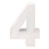 Papiermaché cijfer 4